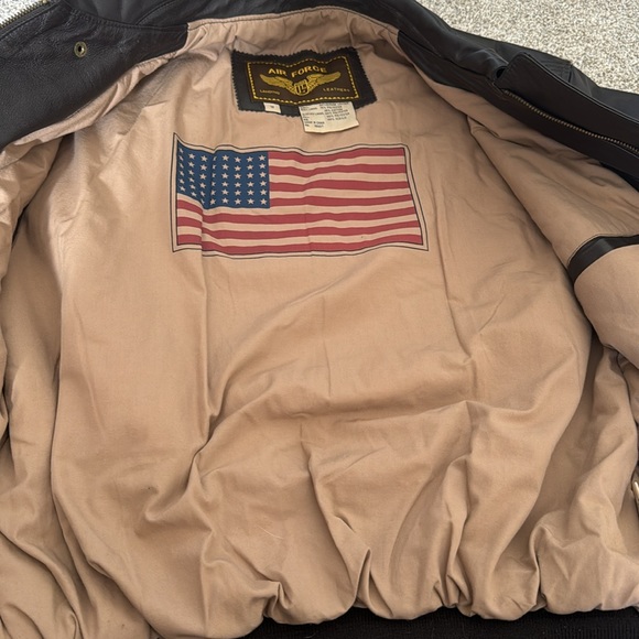 Genuine Leather Aviator Bomber Jacket - Picture 8 of 11